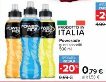 Carrefour Powerade gusti assortiti 500 ml offerta