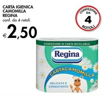Bennet Regina Carta Igienica Camomilla offerta