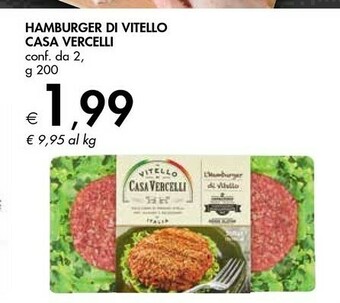 Bennet Casa Vercelli Hamburger Di Vitello offerta