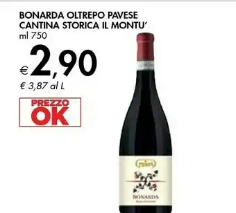 Bennet Cantina Storica Il Montu Bonarda Oltrepo Paves offerta