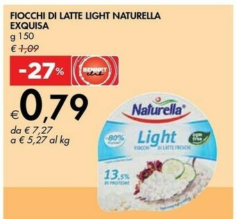 Bennet Naturella - Fiocchi di Latte Light 150 g(ml) offerta