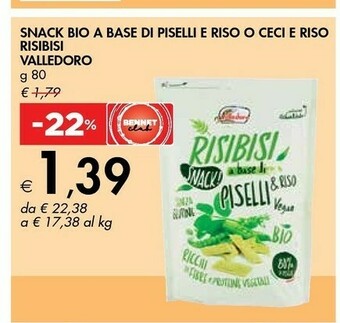 Bennet Valledoro - Risibisi A Base Di Piselli & Riso Bio offerta