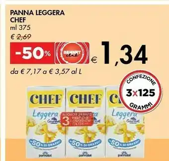 Bennet Parmalat Parmalat - Chef Leggera 375 g(ml) offerta