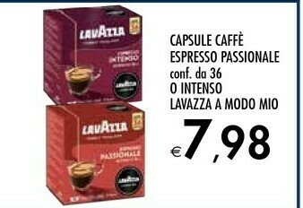 Bennet Lavazza Capsule Caffe Espresso Passionale offerta