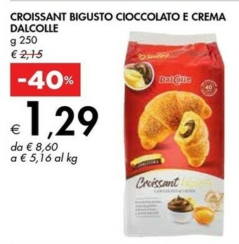 Bennet Dal colle Croissant Bigusto Cioccolato E Crema offerta