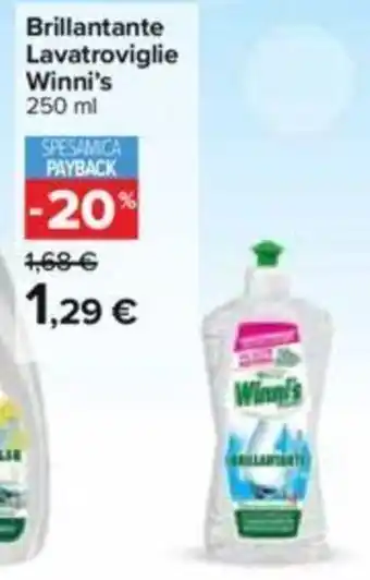 Carrefour Brillantante Lavatroviglie Winni's 250 ml offerta
