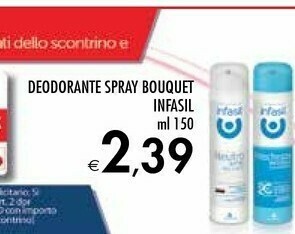 Bennet Infasil Deodorante Spray Bouquet offerta