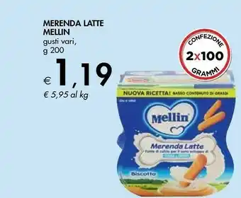 Bennet Mellin Merenda Latte E Vaniglia offerta