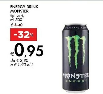 Bennet Monster Energy 500 G(ml) offerta
