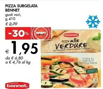 Bennet Bennet Pizza Surgelata Alle Verdure offerta