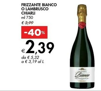 Bennet Chiarli Frizzante Bianco offerta