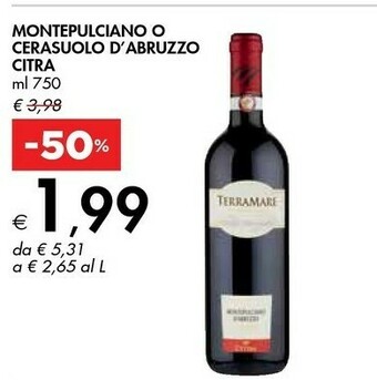 Citra Montepulciano D'Abruzzo 750 G(ml)