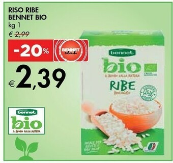 Bennet Bennet Riso Ribe Bio offerta