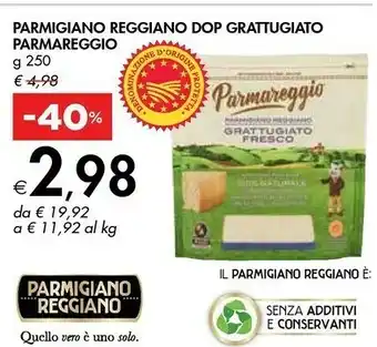 Bennet Parmareggio Parmigiano Reggiano Dop Grattugiato offerta