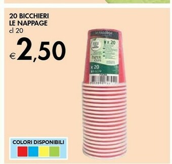 Bennet Le nappage 20 Bicchieri offerta