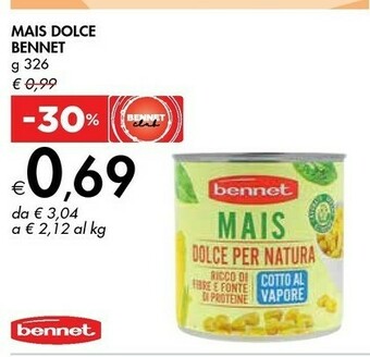 Bennet Bennet Mais Dolce offerta