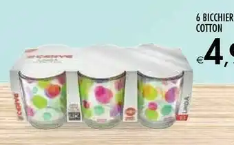 Bennet 6 Bicchieri Cotton offerta