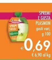 Bennet Plasmon Spremi E Gusta Mela 100 G(ml) offerta