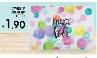 Bennet Tovaglietta Americana Cotton offerta