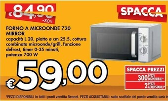 Mirror Forno A Microonde 720