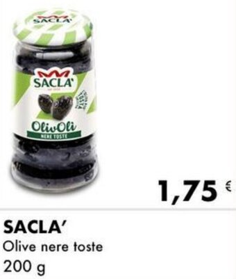 Iper Tosano SACLA' Olive nere toste 200 g offerta