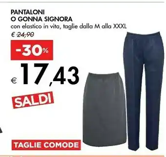 Pantaloni/gonna Signora
