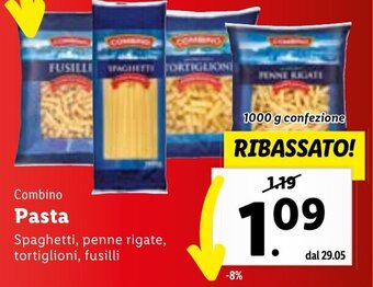 Lidl Combino Pasta 1000 g confezione offerta