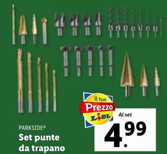 Lidl PARKSIDEⓇ Set punte da trapano offerta