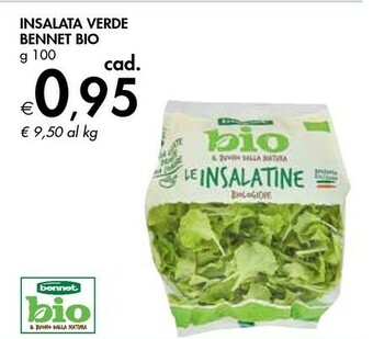 Bennet Bennet Bio Insalata Verde offerta