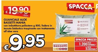 Bennet Bassetti Mania Guanciale Aloe offerta
