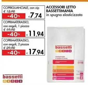 Bennet Bassetti Mania Accessori Letto offerta