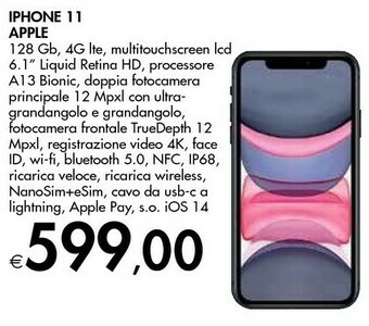 Apple IPhone 11 128GB - Nero