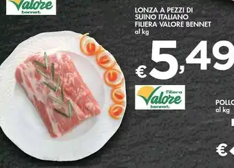 Bennet Bennet - Fileria Valore Lonza A Pezzi Di Suino Italiano offerta