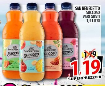 SAN BENEDETTO SUCCOSO VARI GUSTI 1,5 LITRI