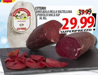 CITTERIO BRESAOLA DELLA VALTELLINA PUNTA D'ANCA IGP