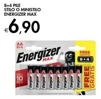 Bennet Energizer 8+4 Pile Stilo Max offerta