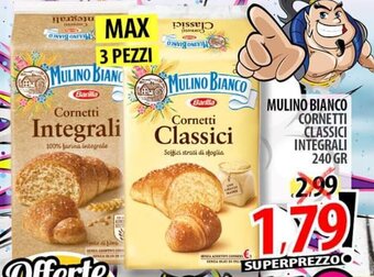 Il Genio Supermercato MULINO BIANCO CORNETTI CLASSICI INTEGRALI 240 GR offerta