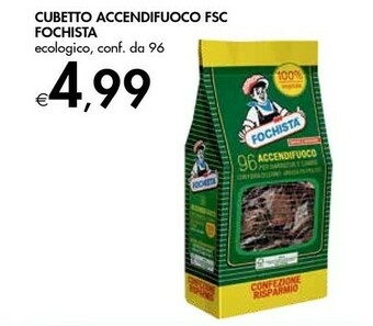 Bennet Fochista Cubetto Accendifuoco FSC offerta