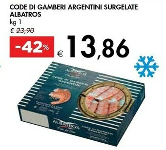 Bennet Albatros Code Di Gamberi Argentini Surgelate 1000 G offerta