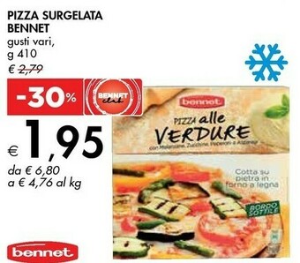 Bennet Bennet - Pizza Alle Verdure Surgelata 410 G offerta