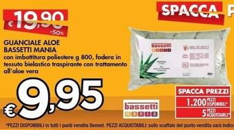 Bennet Bassetti Mania Guanciale Aloe offerta