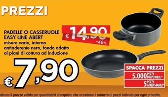 Bennet Easy line Abert Padelle O Casseruole offerta