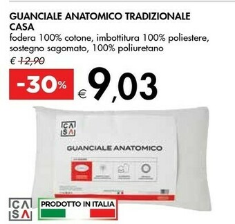 Bennet Casa Guanciale Anatomico Tradizionale 100 % Cotone offerta