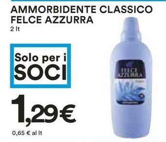 Coop Felce Azzurra Ammorbidente Classico offerta