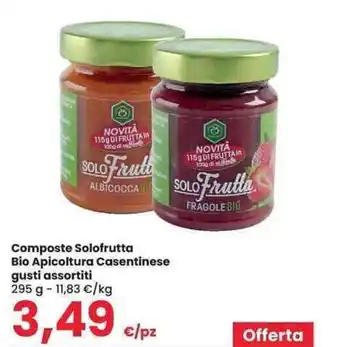 Interspar Composte Solofrutta Bio Apicoltura Casentinese gusti assortiti 295 g offerta