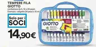 Coop Giotto Tempere Valigetta offerta