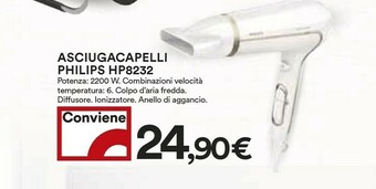 Coop Philips HP8232 2200 W Bianco offerta