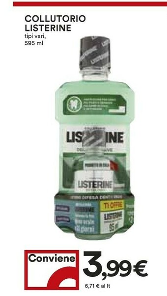 Coop Listerine Colluttorio offerta