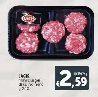 Deco Supermercati Lacis Mini Burger Di Suino Nero offerta