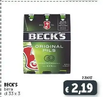 Deco Supermercati Beck's - Birra 330 g(ml) offerta